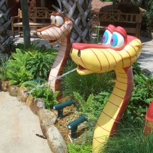 Motion-activated Kaa from the Jungle Book.