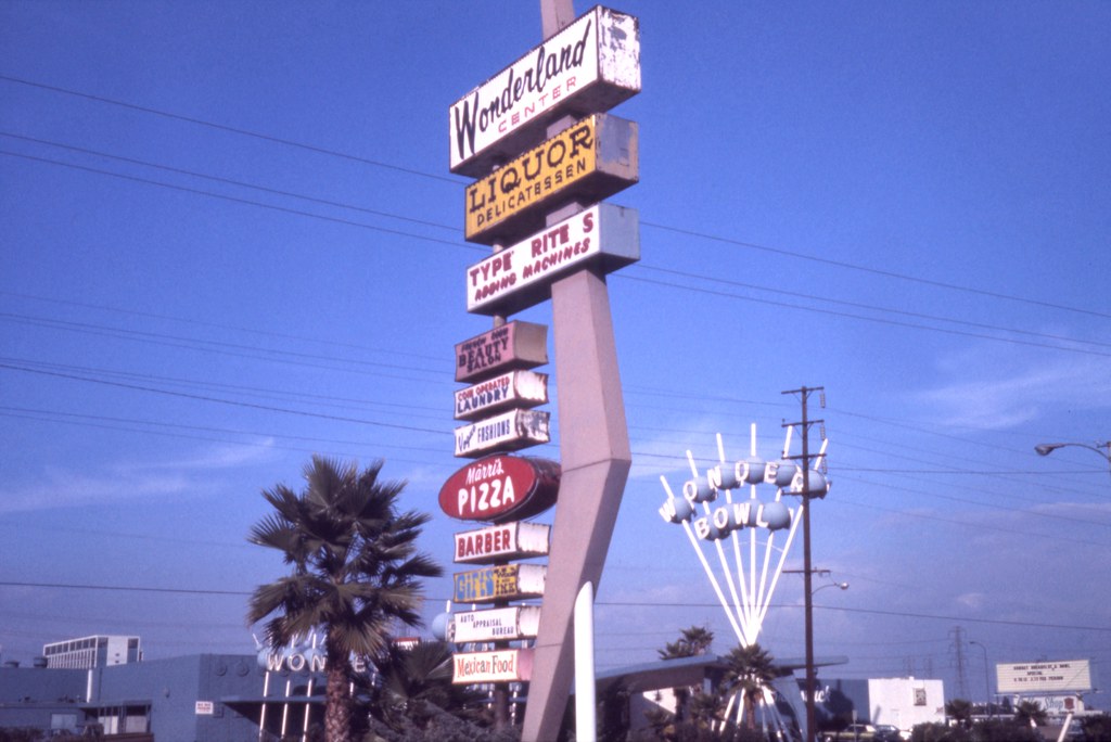 Wonderland Center and Wonder Bowl, W. Katella Ave., Anaheim, 1974 | by Orange County Archives